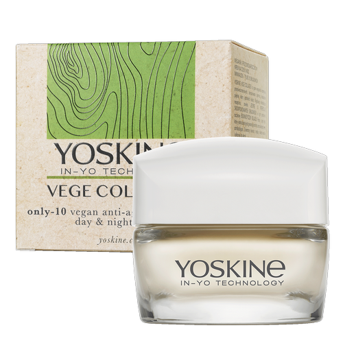 Yoskine Vege Collagen Day and night cream, Only -10 vegan anti- aging minimalist